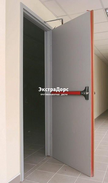 Дверь противопожарная металлическая глухая EI 90 с антипаникой в Чехове  купить