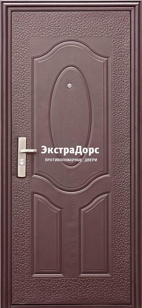 Дверь противопожарная утепленная металлическая глухая EI 30 с ламинатом в Чехове  купить
