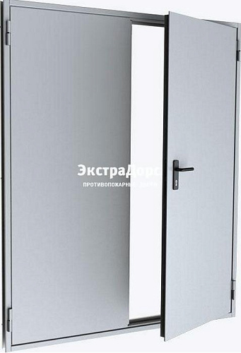 Противопожарная дверь двухстворчатая дымогазонепроницаемая